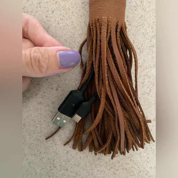 Rebecca Minkoff Leather Power Tassel Android Charger - Picture 4 of 4